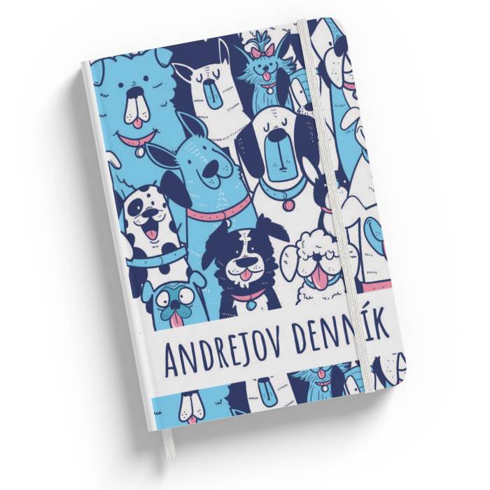 Personalizovaný notebook Blue Dog