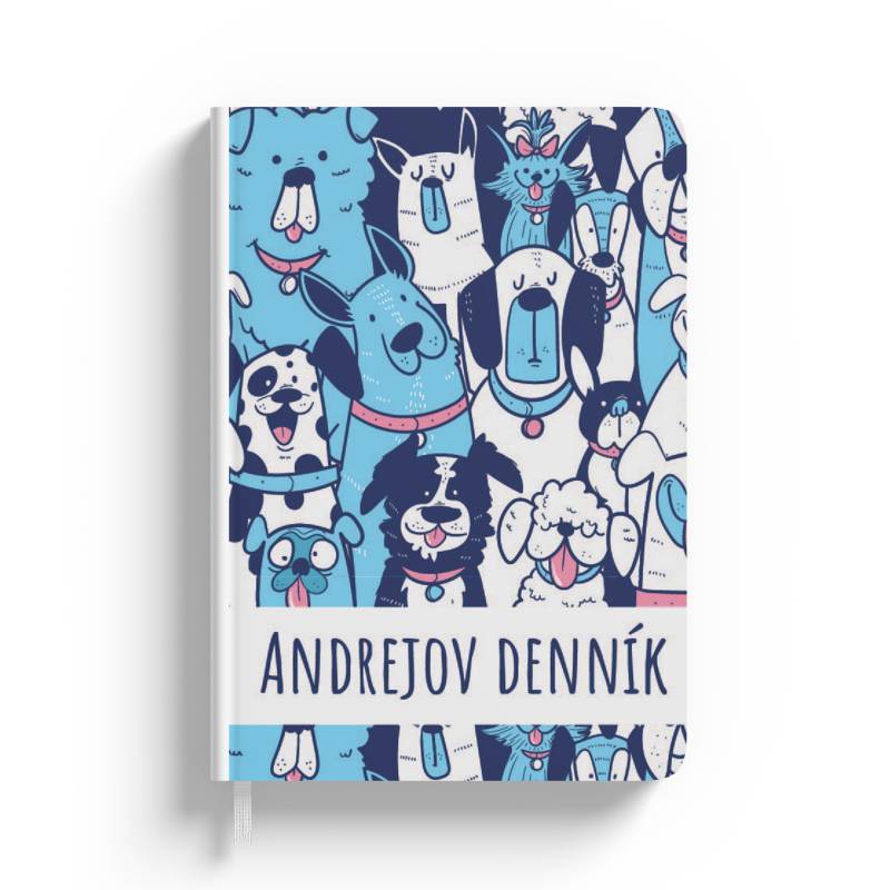 Personalizovaný notebook Blue Dog