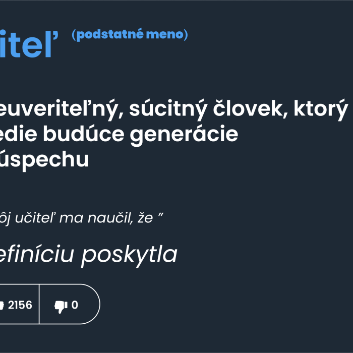 Personalizovaný hrnček - Definícia učiteľa