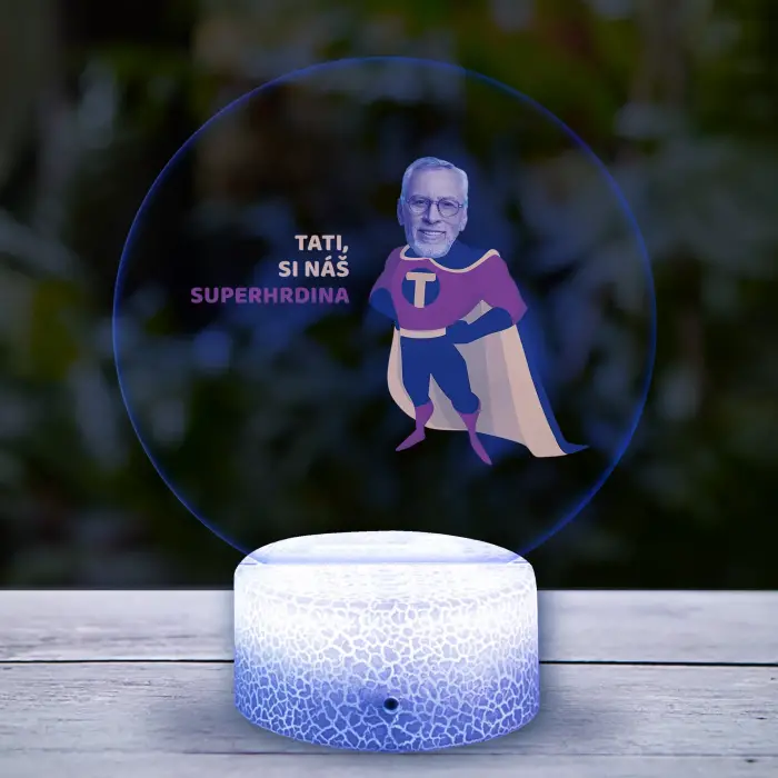 Personalizovaný 3D LED Super-Dad