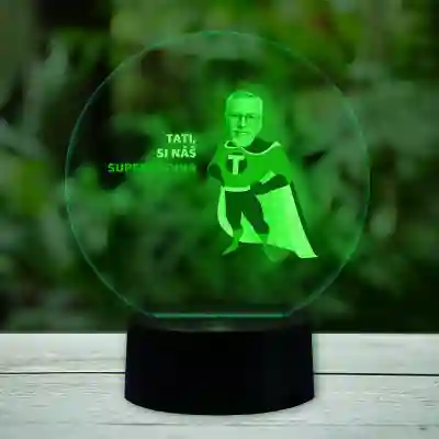 Personalizovaný 3D LED Super-Dad