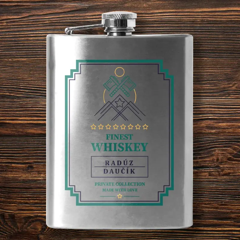 Personalizované vreckové flaše - Finest whiskey