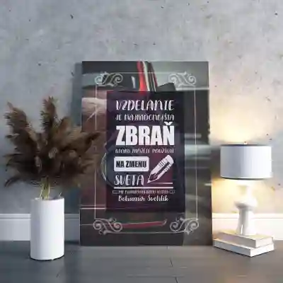 Obrazy na plátne -  Vzdelávanie mení svet