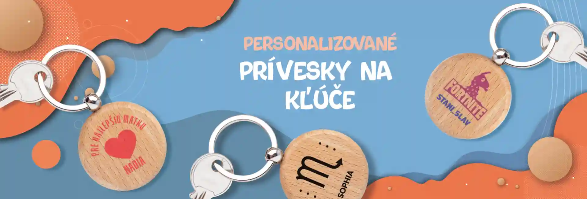 Personalizované prívesky na kľúče