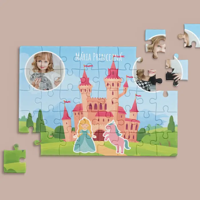 Personalizované puzzle pre deti s princeznami