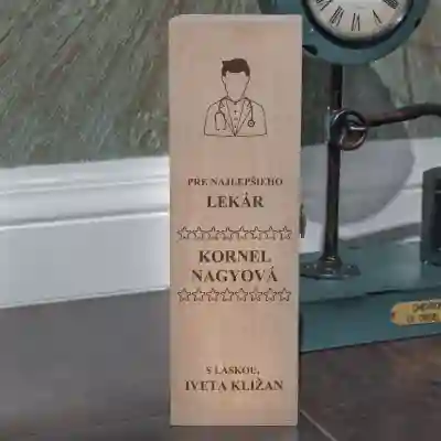 Personalizovaná krabica na víno - Darček pre lekára