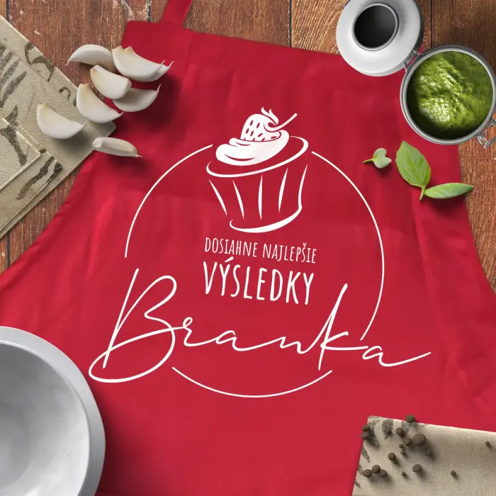 Personalizovaná kuchynská zástera - Cupcake