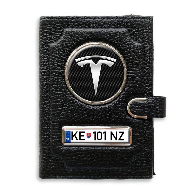 Peňaženka s priehradkou na peniaze s klipom - Tesla