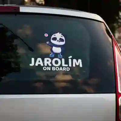 Nálepka na auto - Panda