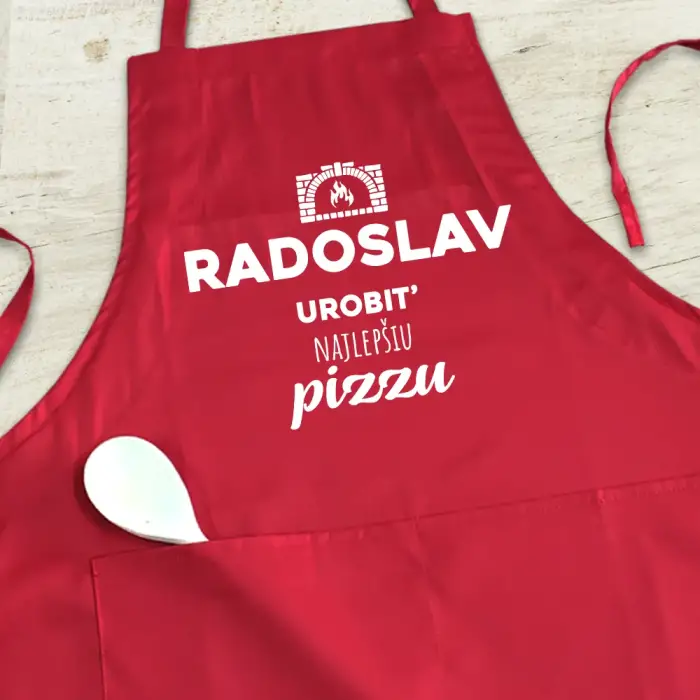 Personalizovaná kuchynská zástera - Najlepší pizzaiolo