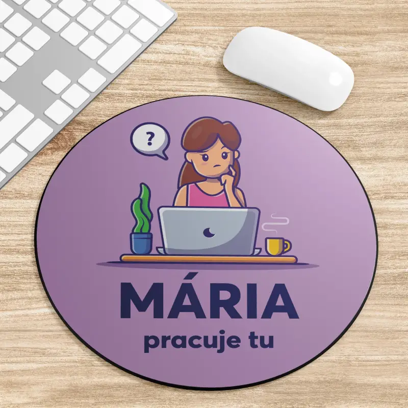 Personalizovaná myšia podložka - Pre pracovnú dievčinu