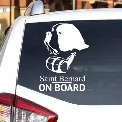 Auto nálepka-Saint Bernard