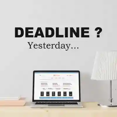 Nálepka na stenu - Office Deadline