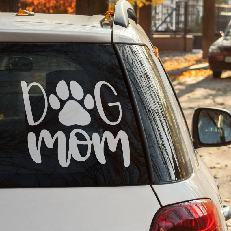 Auto nálepka Dog Mom