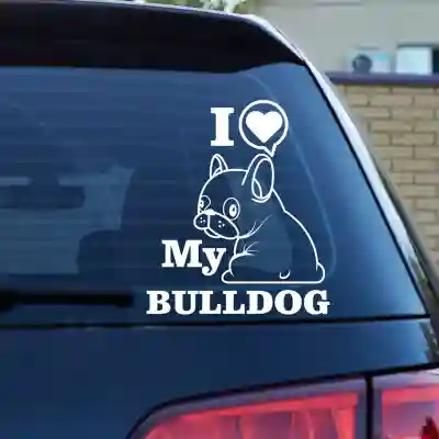 Autonálepka-BullDog Love