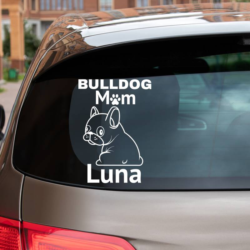 Autonálepka - BullDog Mom