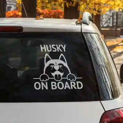 Autonálepka - Husky