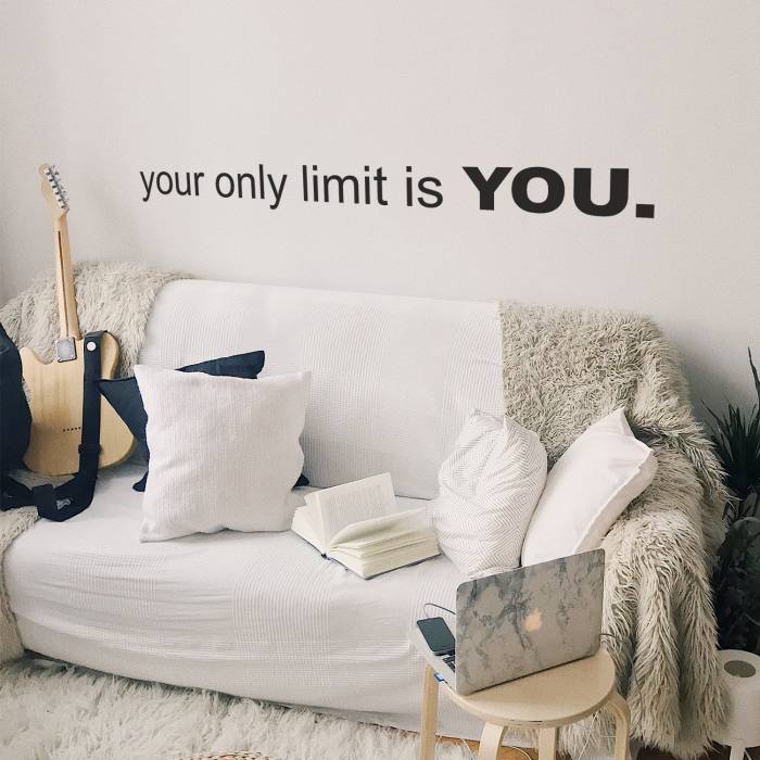 Nálepka na stenu - Your only limit is you