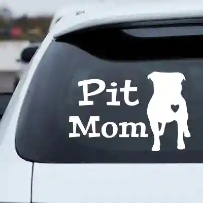 Auto nálepka Pit Mom