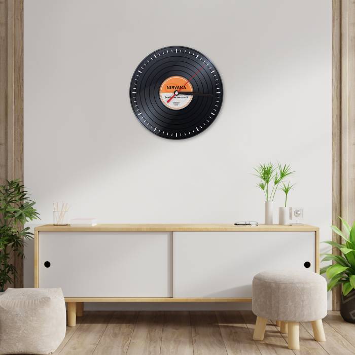 Personalizované nástenné hodiny - Vinylová platňa